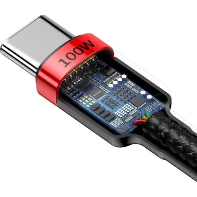 Baseus Braided USB 2.0 Cable USB-C male - USB-C male Black 2m (CATKLF-AL91)